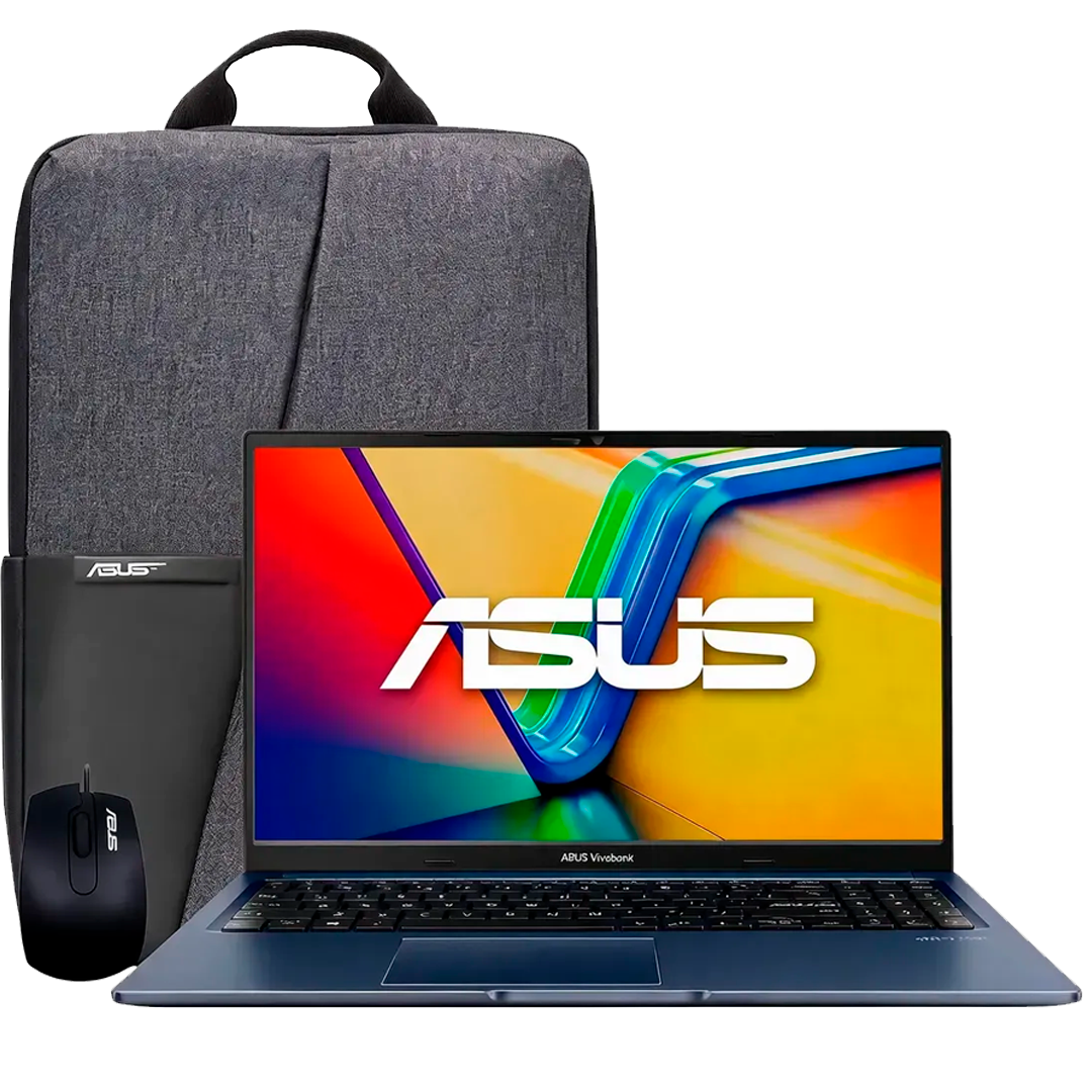 LAPTOP ASUS VIVOBOOK 15 X1504VA-BQ5699 CORE 5 120U 8GB 512GB SSD 15.6¨ IPS MOCHILA+MOUSE