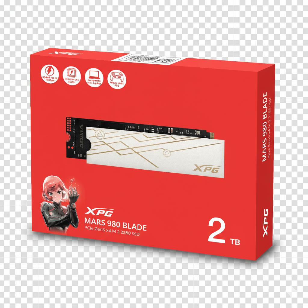 SSD NVME, XPG, 2TB MARS 980  BLADE GEN 5